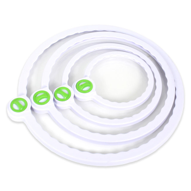 Genius Ideas Coperchio Fresh Keeping con regolatore di data - 4 pezzi