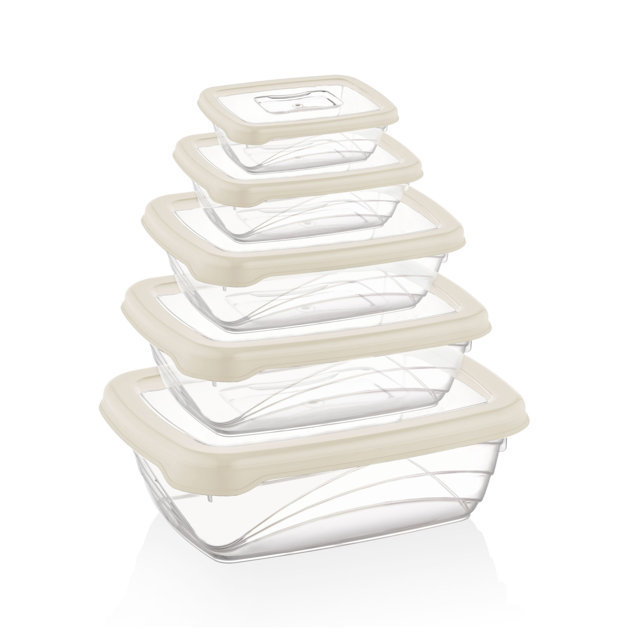 Herzberg 5 Pezzi Bio Saver Box Set Avorio